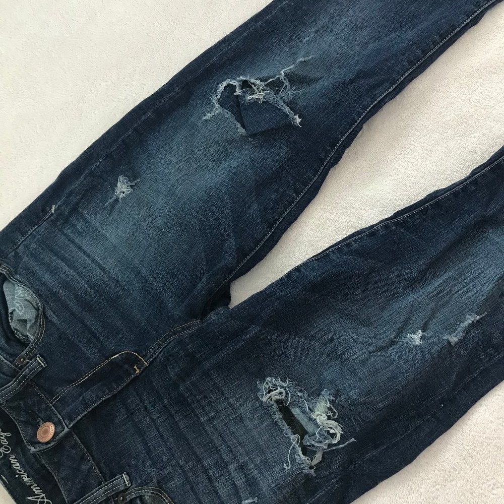 Distressed American Eagle Jeans